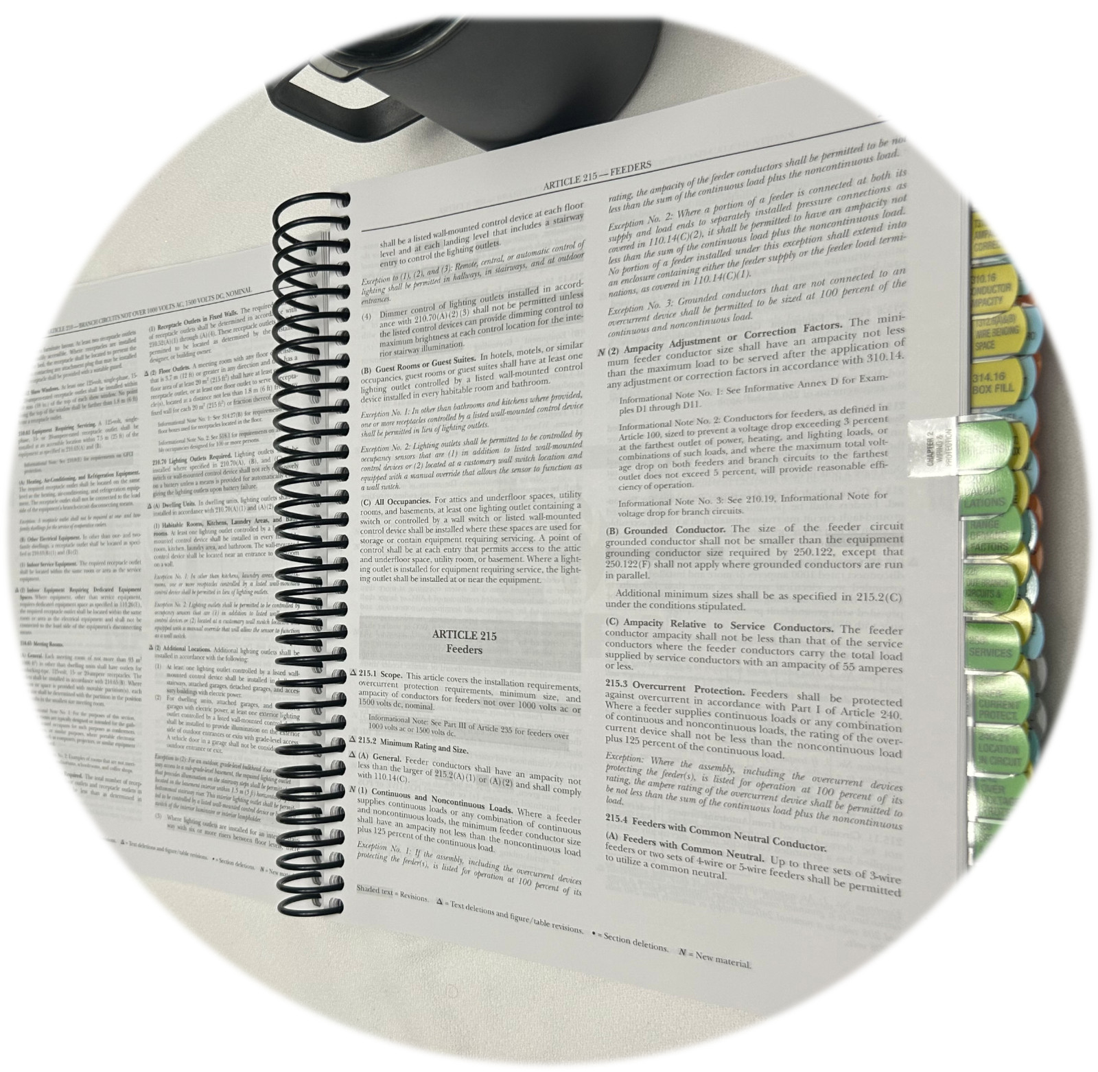 Professionally Tabbed & Highlighted NFPA 70 2023 Edition – Spiralbound NEC Code