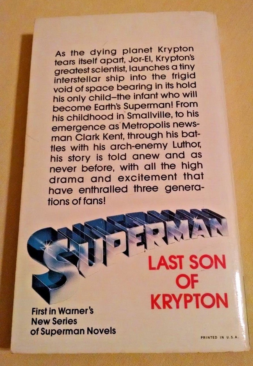 Superman Set 2 PB Last Son Krypton III Christopher Reeve Richard Pryor 70-80’s