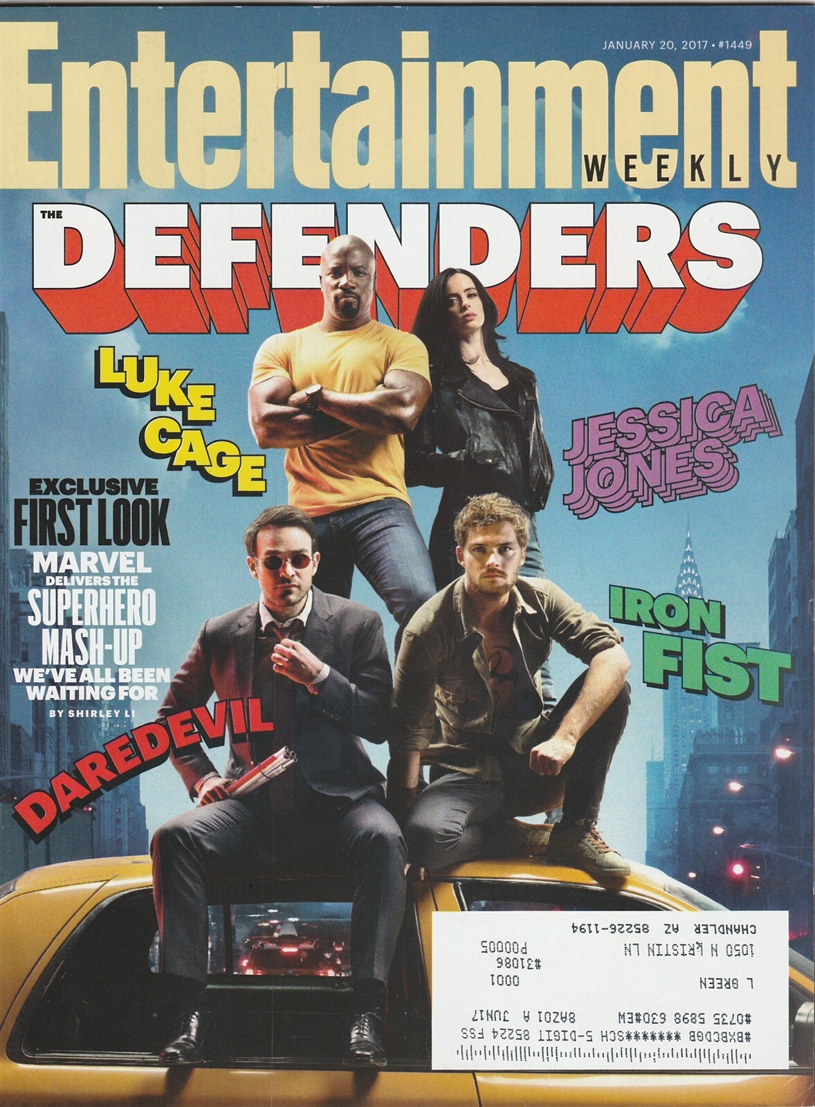 Entertainment Weekly The Defenders January 20 2017