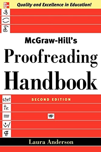 McGraw-Hills Proofreading Handbook (NTC Reference) – Paperback – GOOD