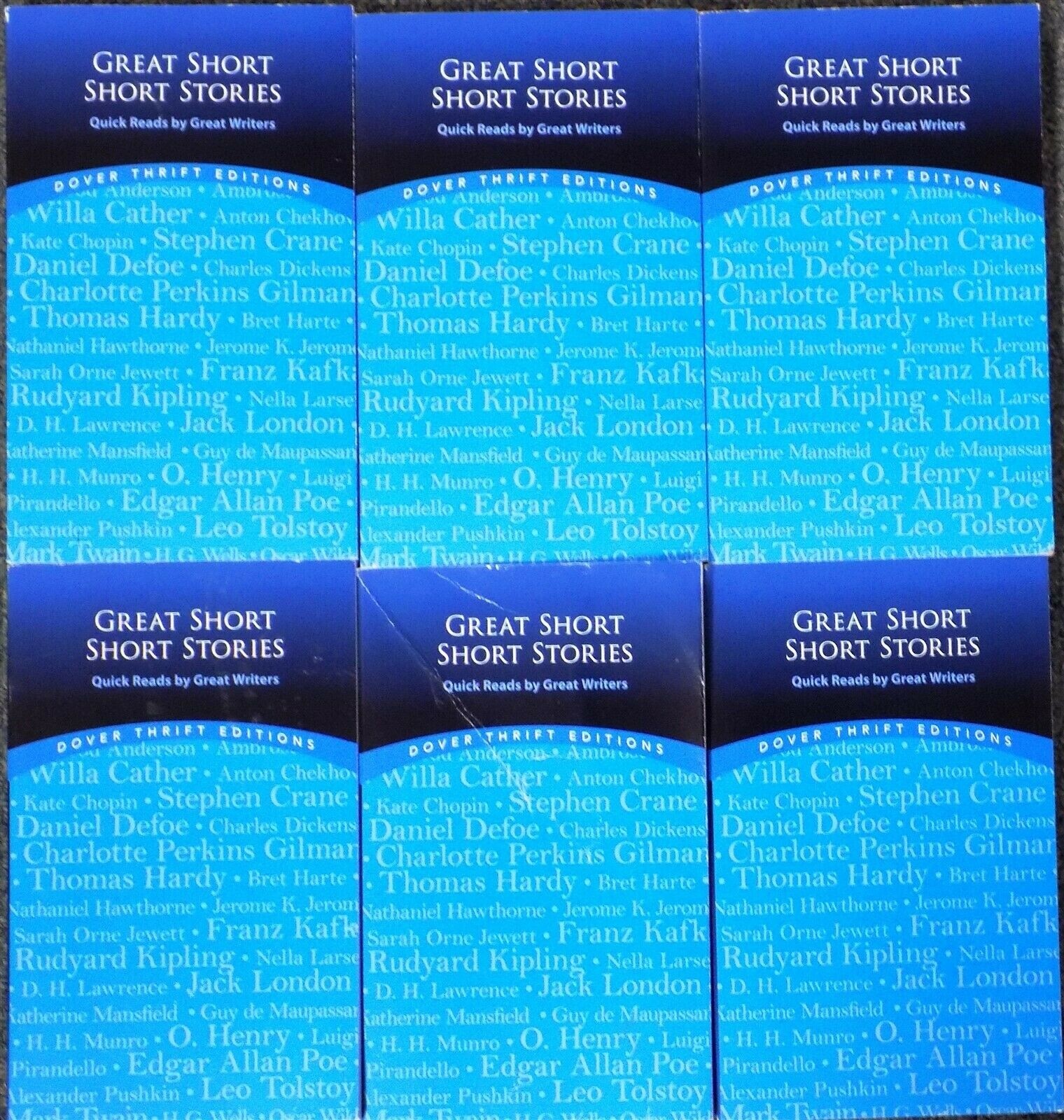 Set of 6-Great Short Short Stories: Quick Reads by Paul Negri 2005