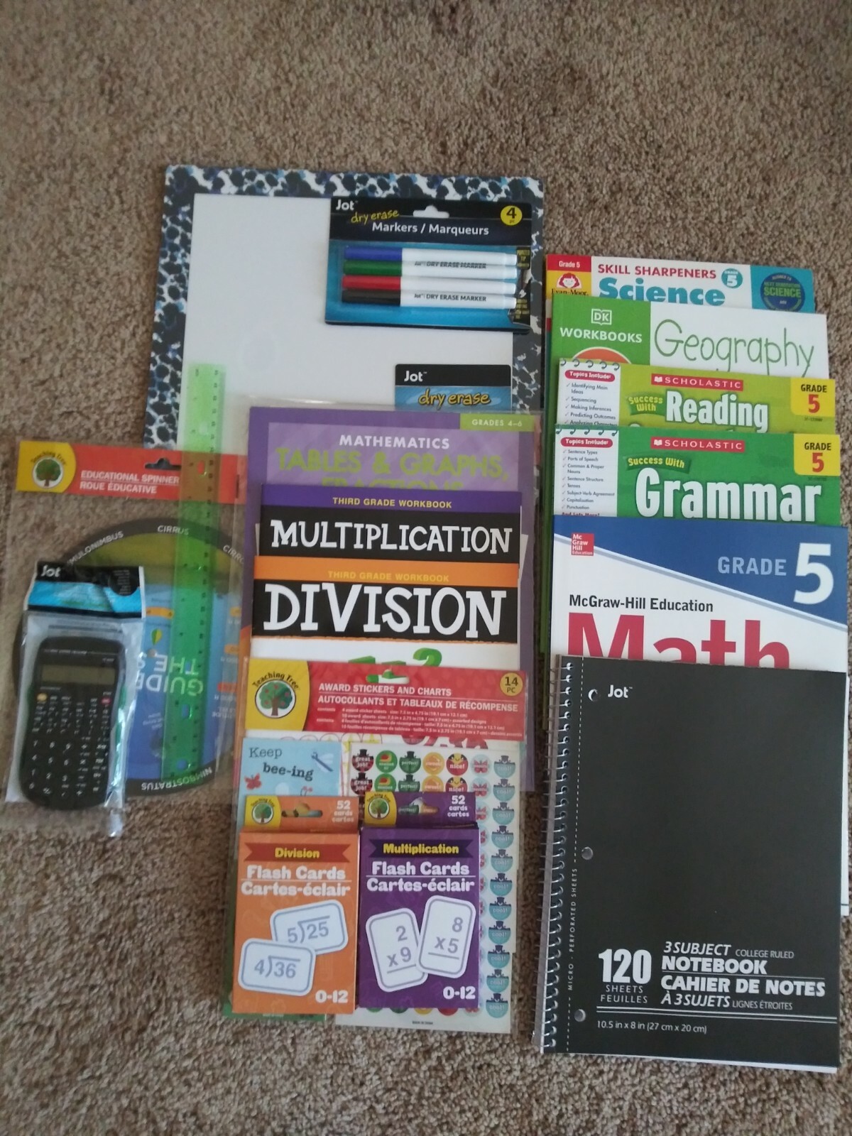 5th Fifth Grade:Homeschool Curriculum: Grammar, Math, Reading, Science & History