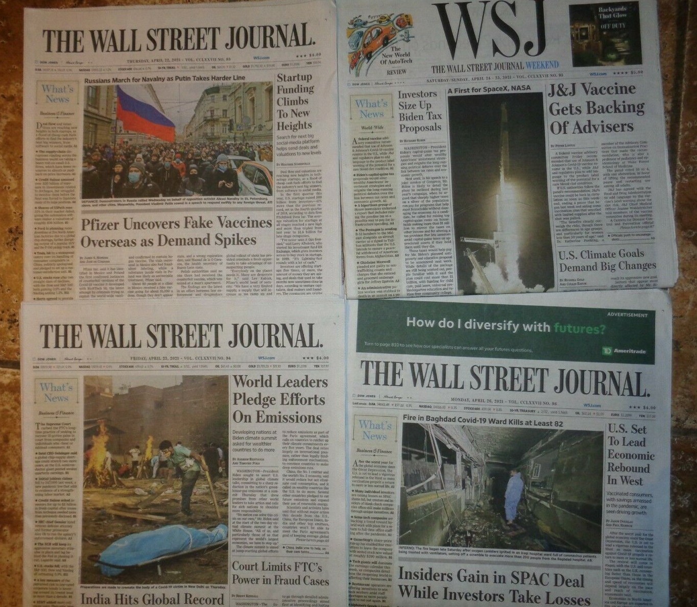 The Wall Street Journal newspapers from 02-05-2021 to 12-03-2021