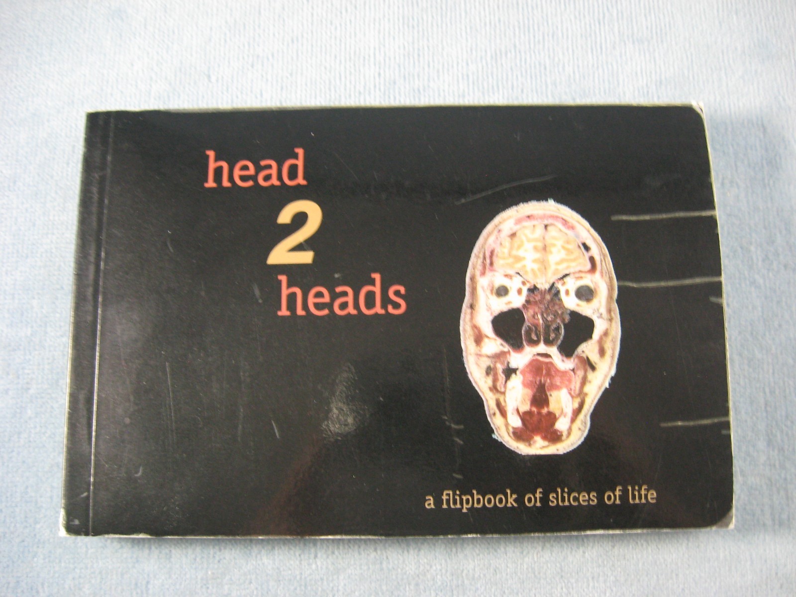 Flipbook -head 2 heads: a of Slices of Life-Human Skull -by Optical Toys-c.2000