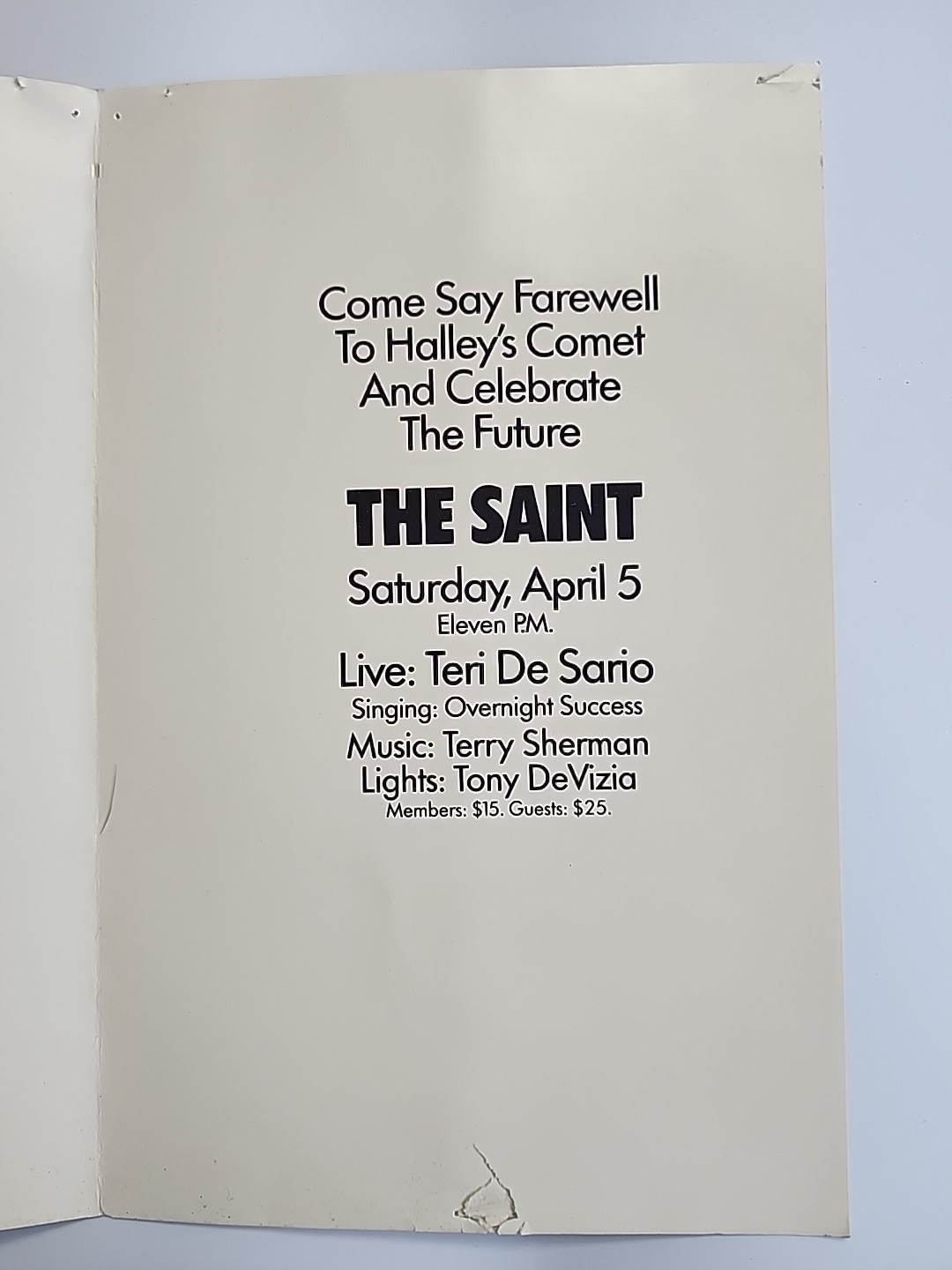 The Saint Nightclub NYC 1980s..Hajime Sorayama Image, HALLEYS COMET