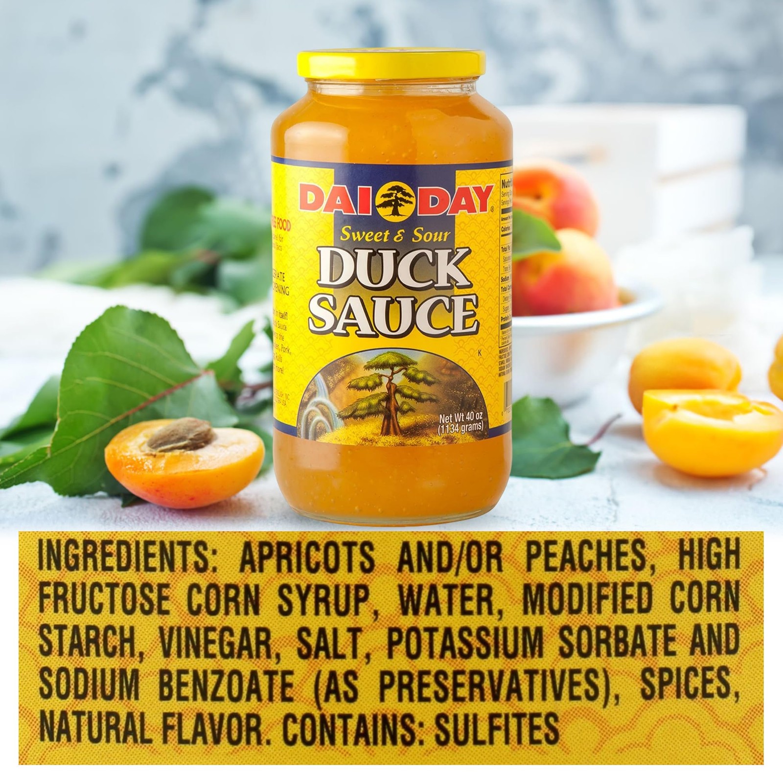 Dai Day Sweet & Sour Duck Sauce 40 oz Jar – Classic 2.5 Pound (Pack of 1)