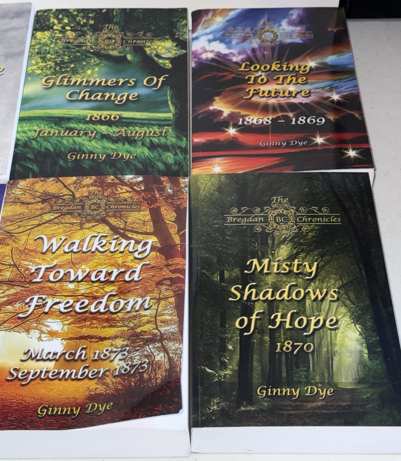 THE BREGDAN CHRONICLES 12 Paperback Book Lot by GINNY DYE Civil War Saga