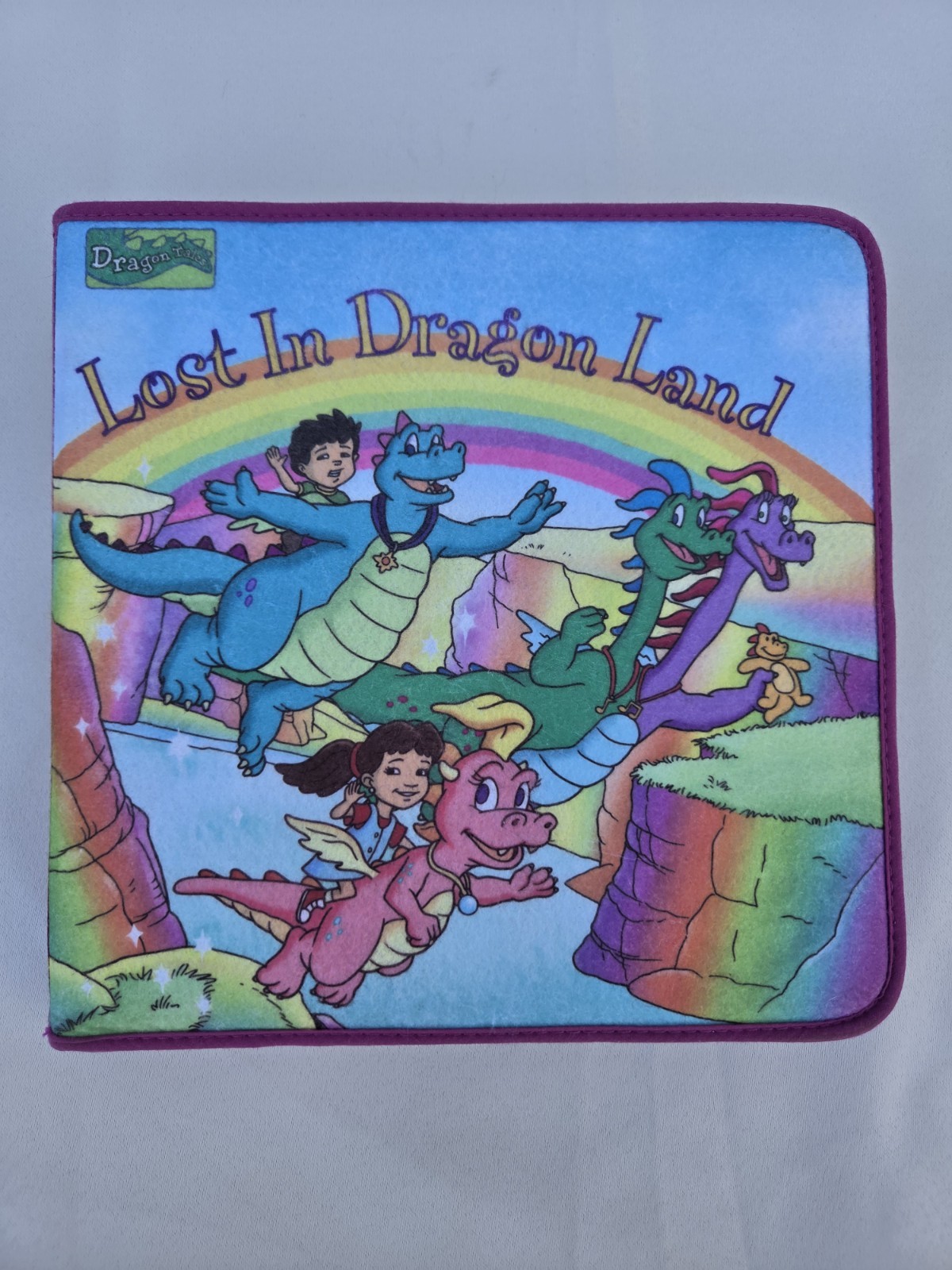 VTG 2002 SoftPlay Dragon Tales Lost In Dragon Land Felt Play Set Book PBS Kids