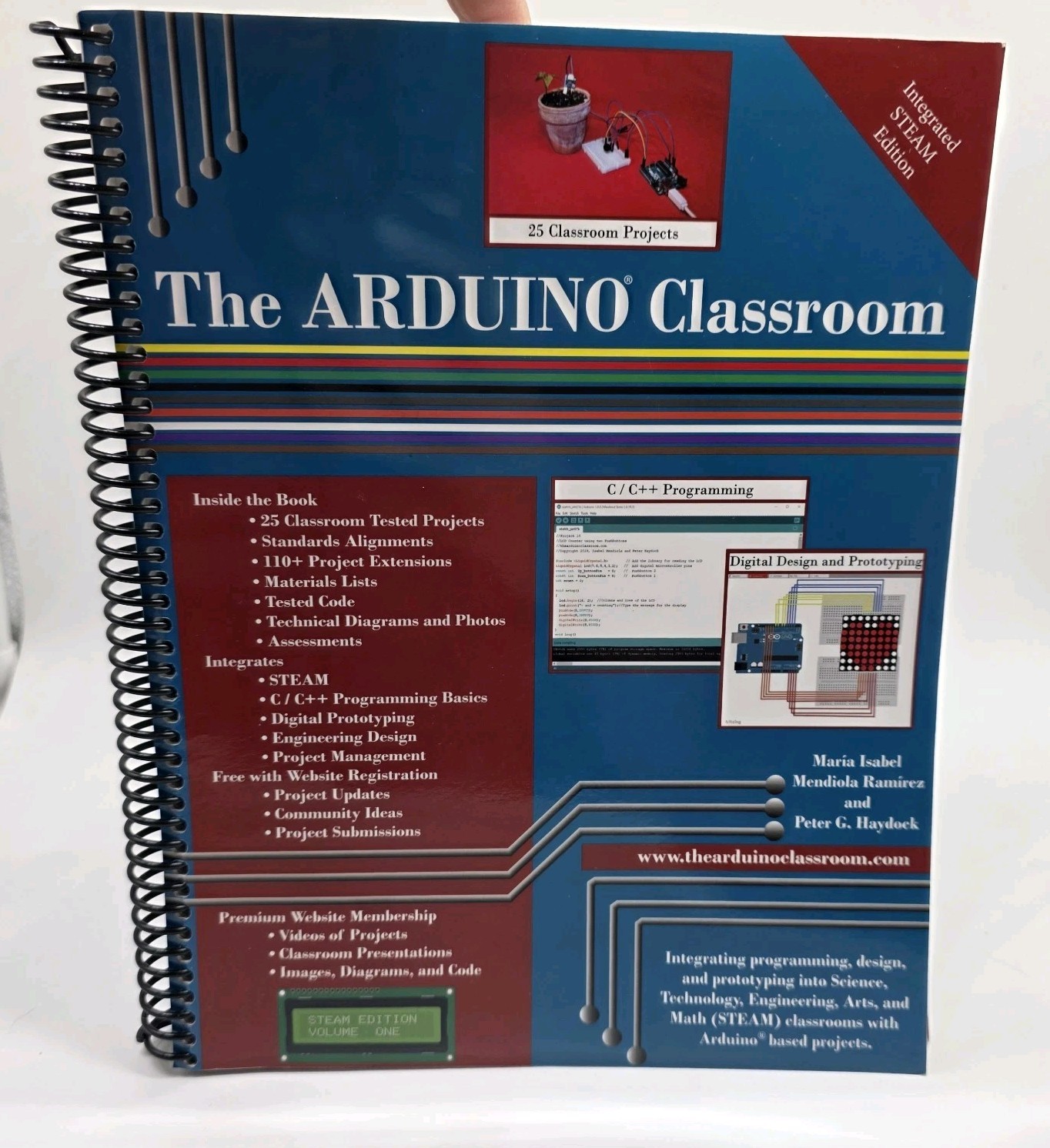 The Arduino Classroom STEAM Edition Vol 1 Spiral Bound – Rare STEAM STEM 📕