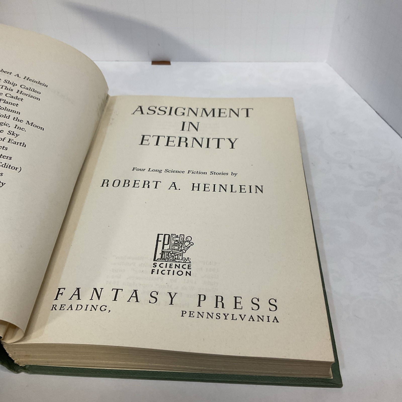 Assignment In Eternity by Robert Heinlein, 1st Edition, 1st Printing, HC
