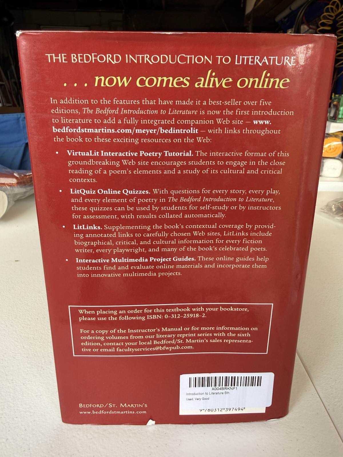 The Bedford Introduction to Literature: Reading, Thinking, Writing by Meyer