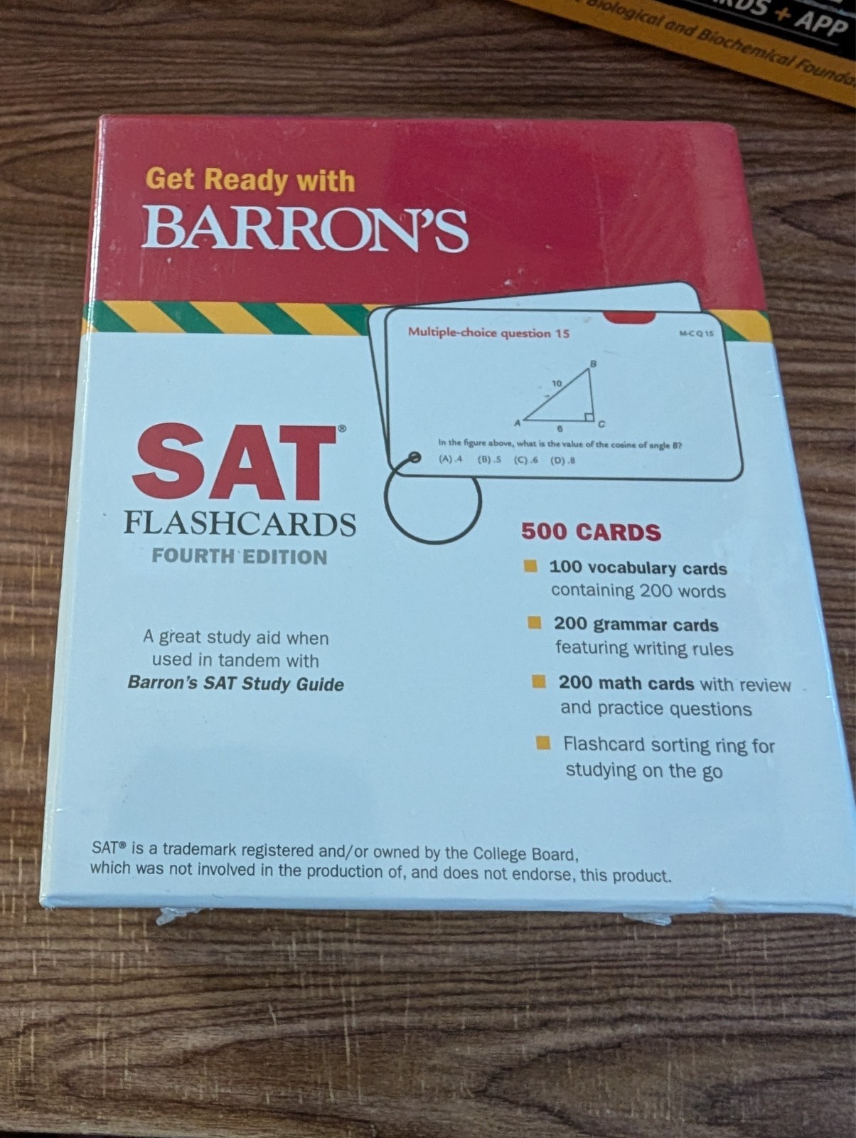 Barron’s SAT Flashcards 4th Edition 500 Cards For Test Preparation