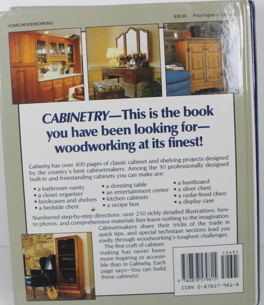Cabinetry Woodworkers Guide Copyright 1992, 440 Illustrated Pages Inv#LZ78