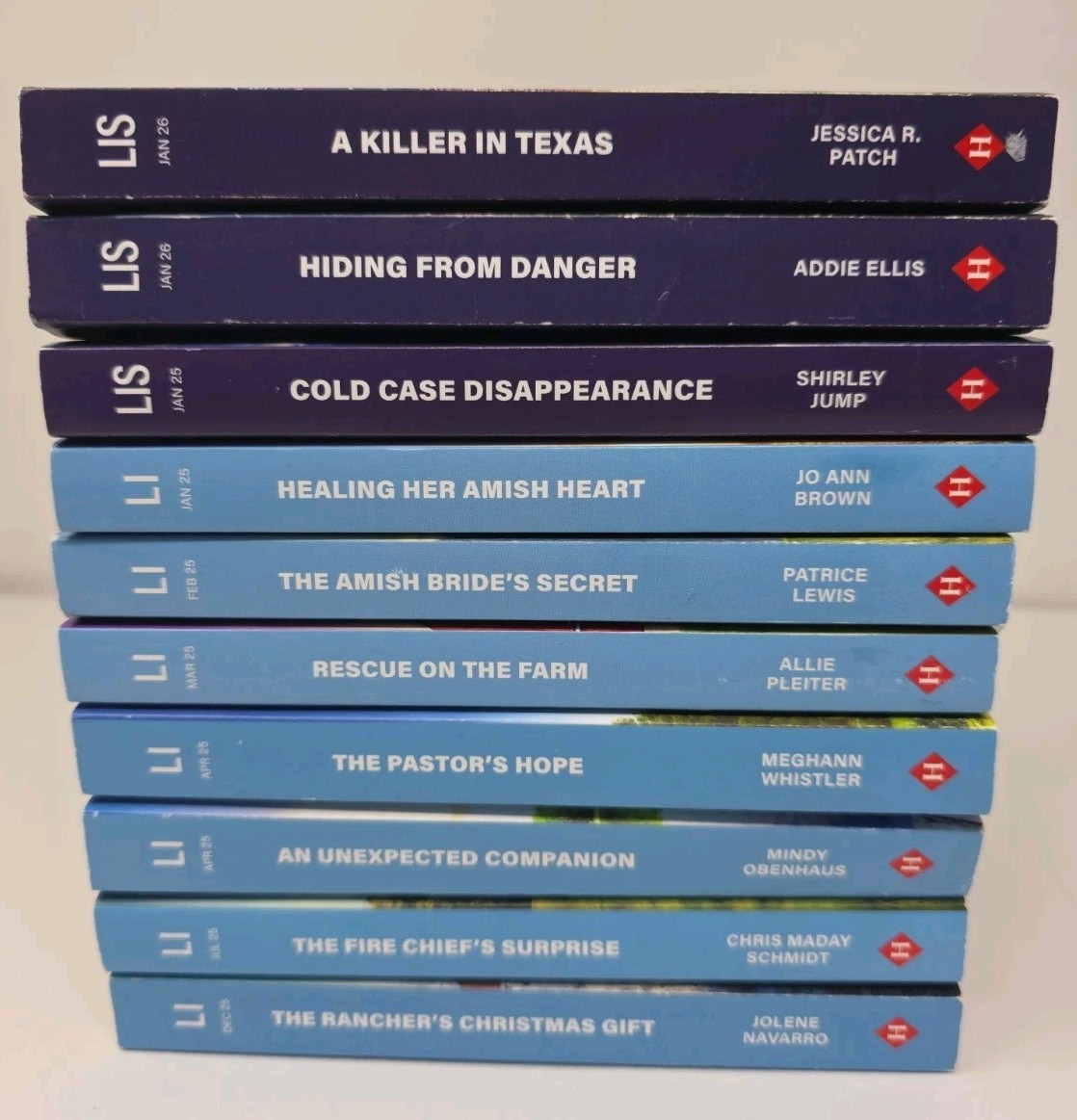 Love Inspired Suspense 2026 2025 Larger Print 10 Book Lot LIS Harlequin Romance