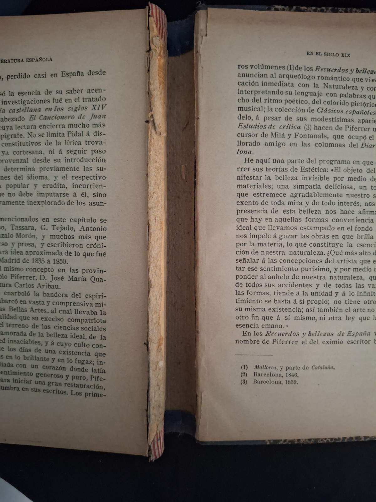 Francisco Blanco García La Literatura Española en el Siglo XIX 1909 Hardcover 3…