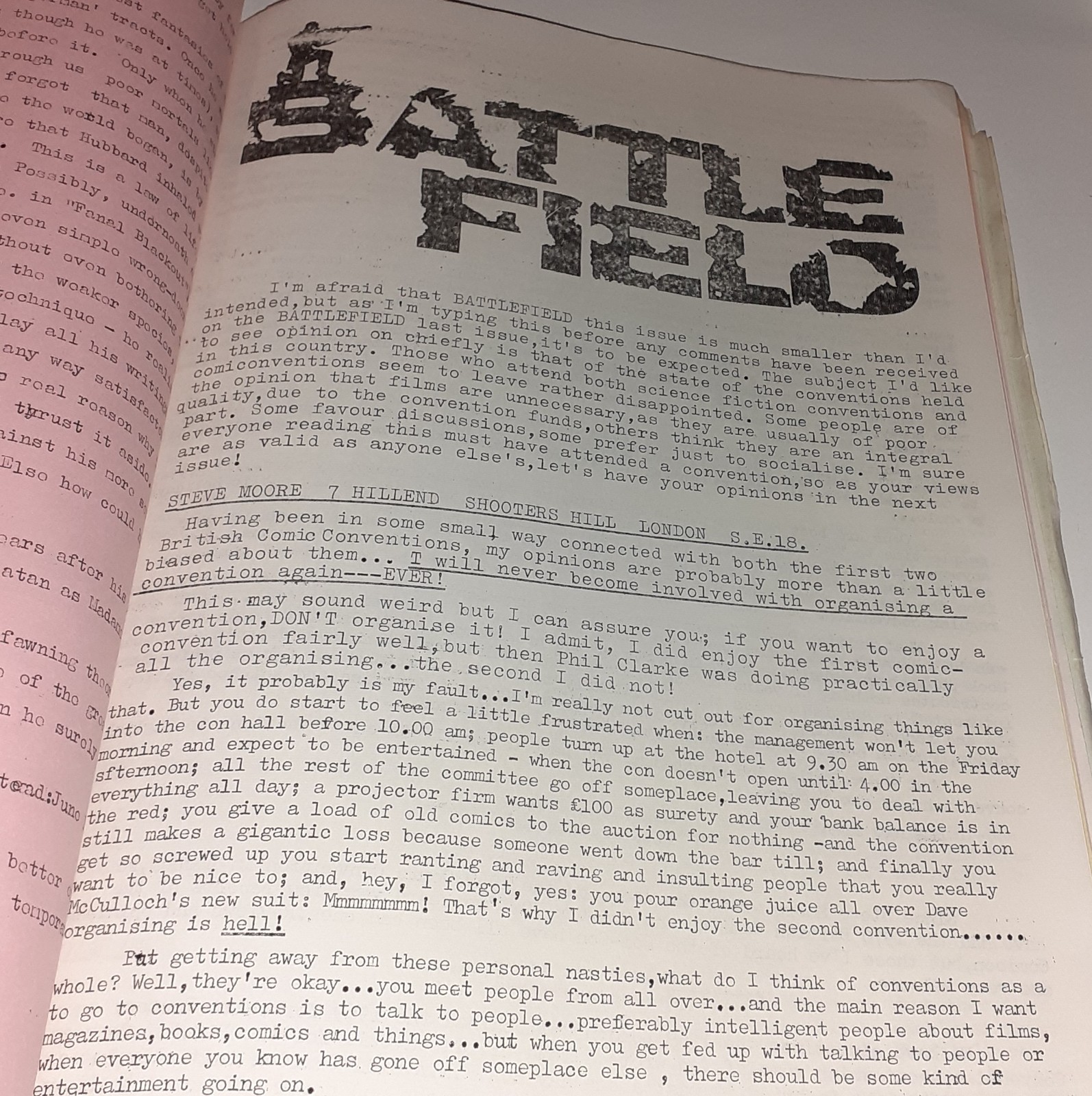 FANTASY ADVERTISER no.32 fanzine UK 1970 ALAN MOORE Scientology Hawkman Cyclops