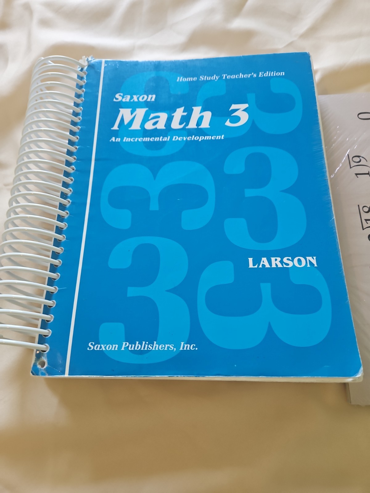 Saxon 3rd Grade Math Teacher’s Manual And Flash Cards (E)