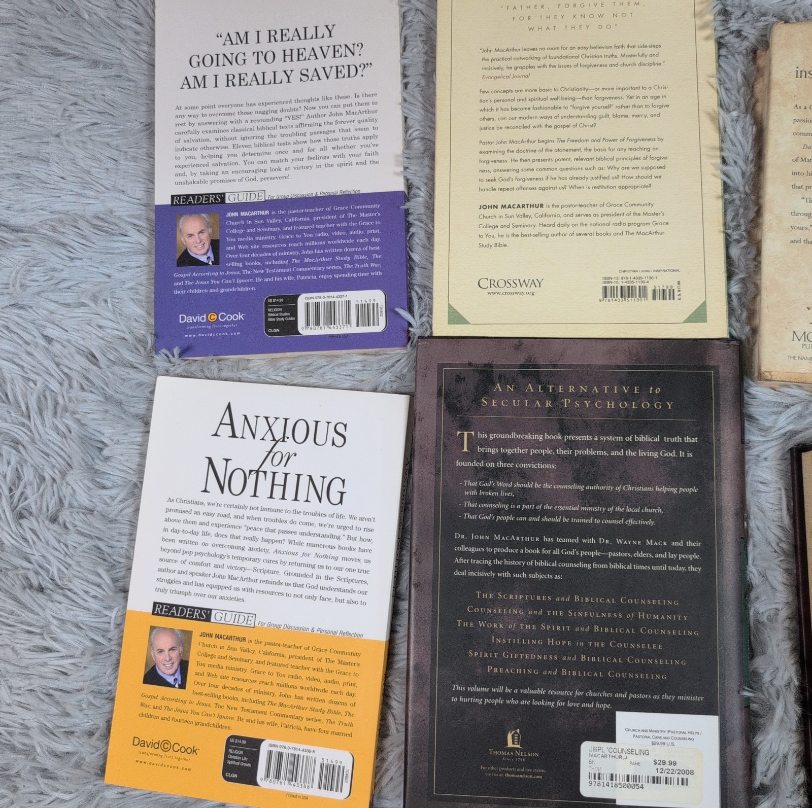 John MacArthur (Jr.) Collection Lot Of 16 Books John Piper Hardcore Softcover