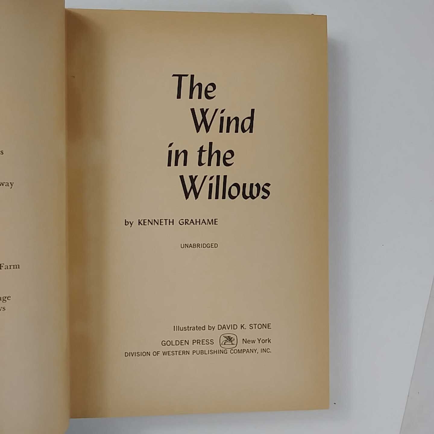 1968 The Wind in the Willows by Kenneth Grahame HC 254 Pages 1st Western Pub Pr