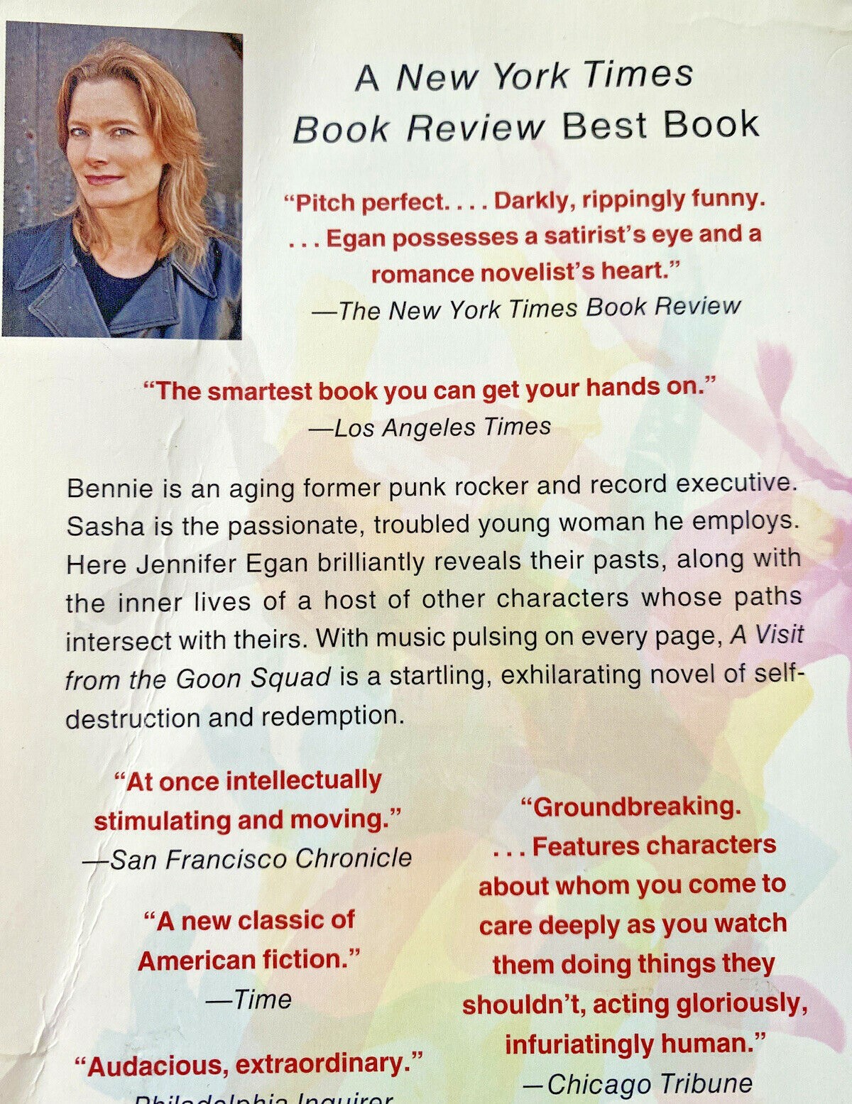 Visit from the goon squad book Jennifer Egan award winning novel FREE SHIPPING