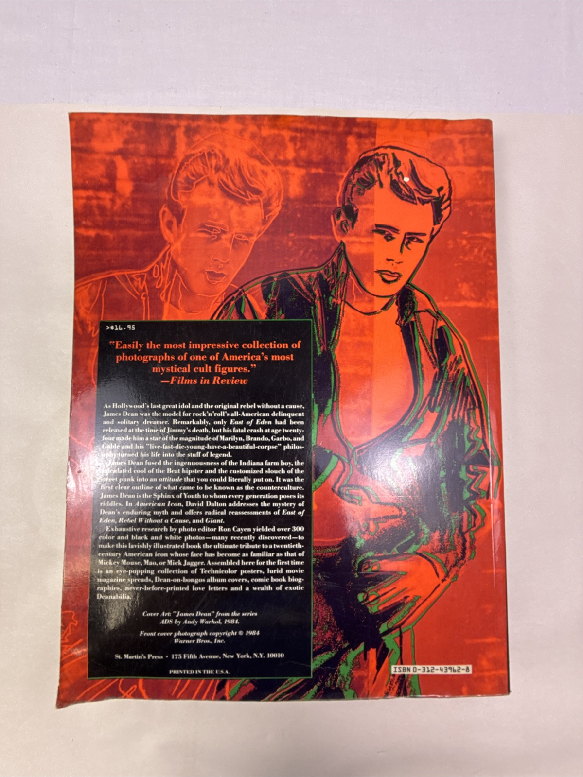 James Dean American Icon. First Edition. 1984