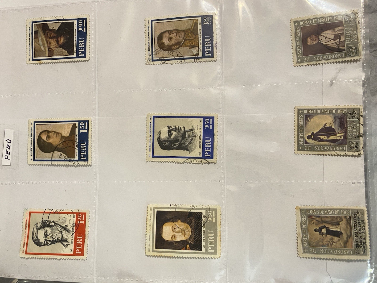 Coleccion De Stampillas De Varios Pauses Del Mundo Usadas