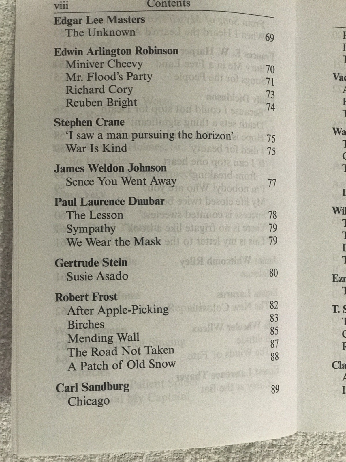 Favorite American Poems By Paul Negri