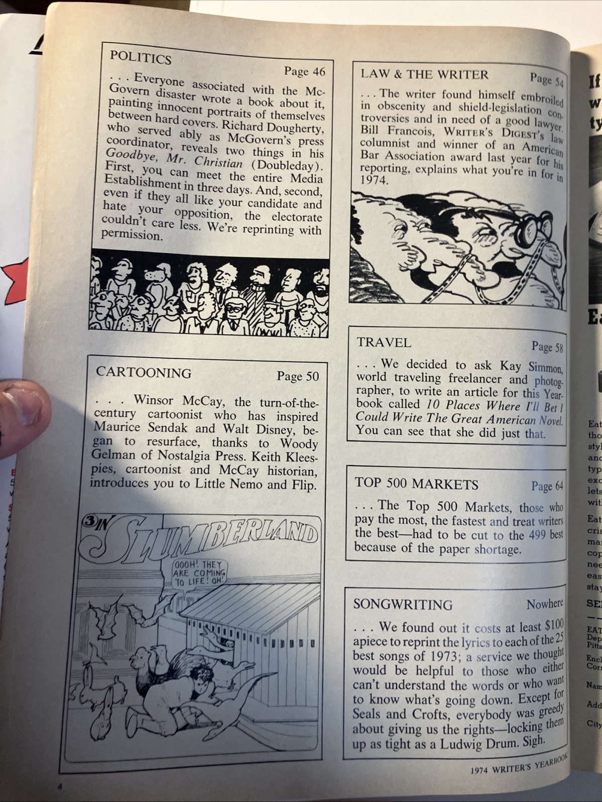 The Writer’s Yearbook 1974 144 Pages The Top 500 Markets