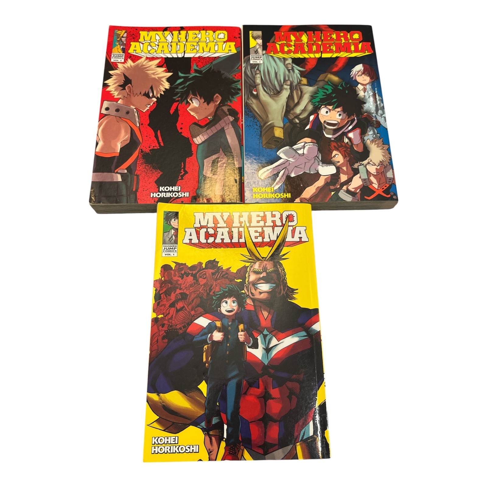 My Hero Academia Manga Vol 1-3 Set Kohei Horikoshi VIZ Media Shonen Jump English
