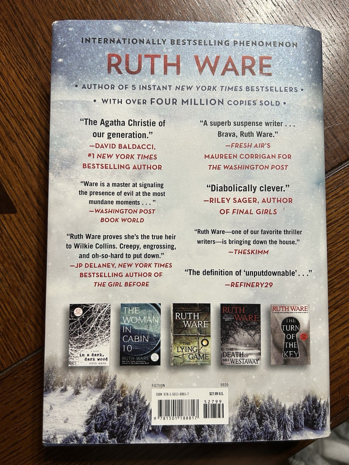 One by One by Ruth Ware (2020, Hardcover)