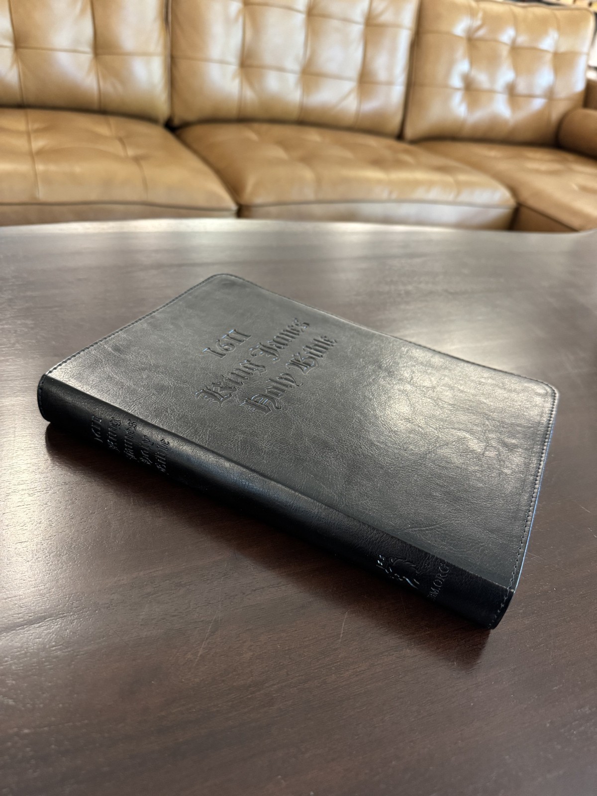 1611 King James Bible AV1611 Facsimile w/ Apocrypha in Faux Leather Softcover