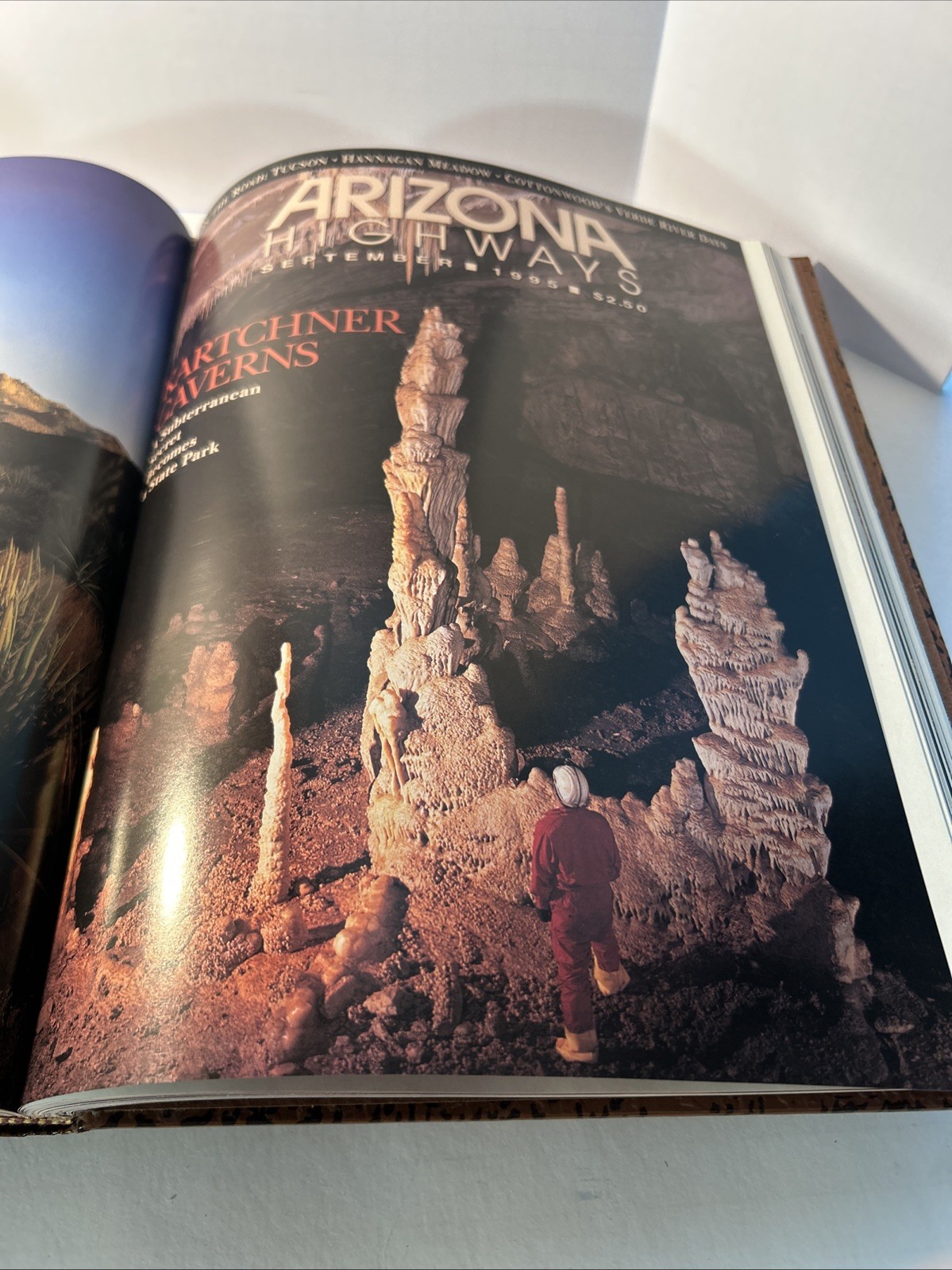 Vintage ARIZONA HIGHWAYS, 1995 Faux Leather Bound All Twelve Monthly Issues
