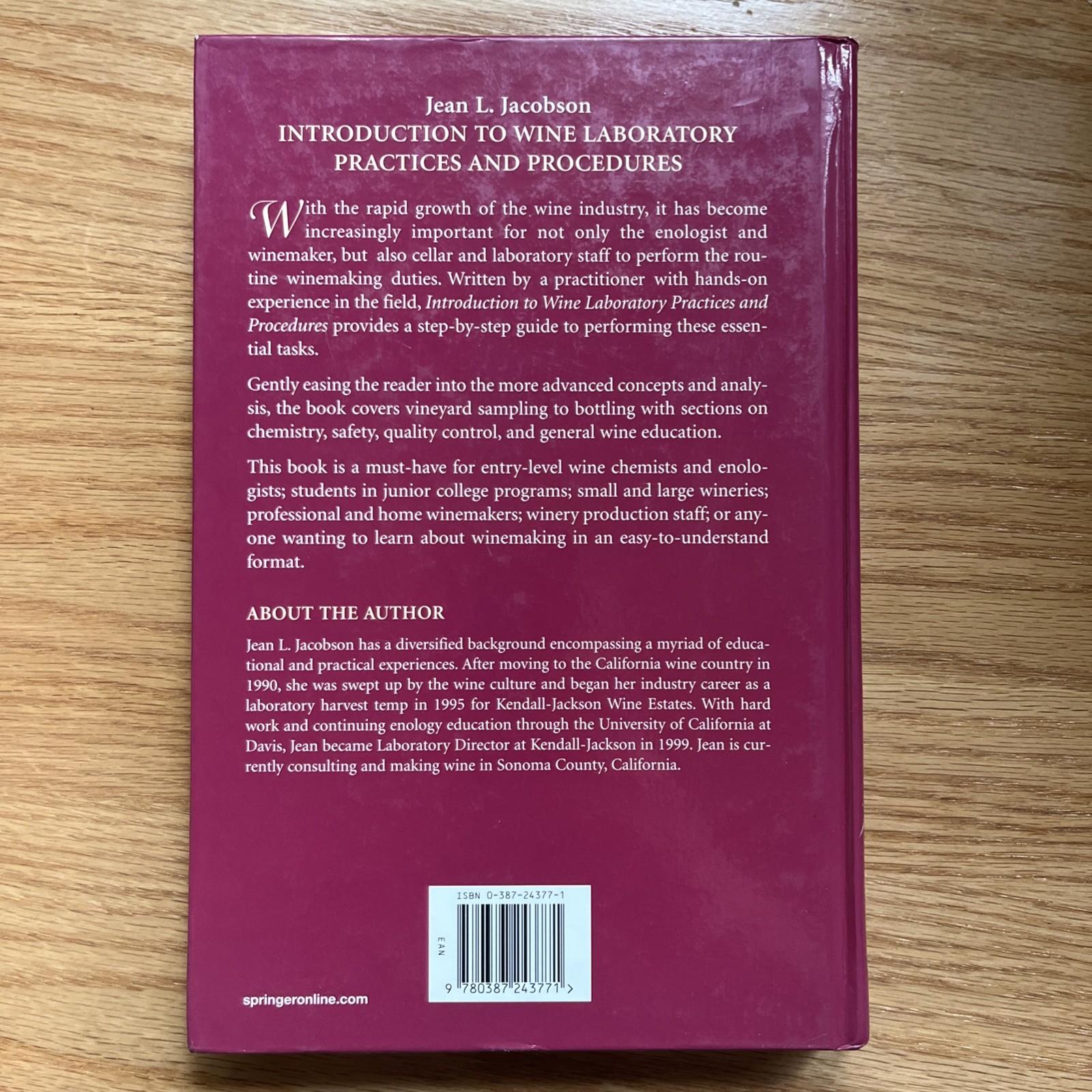 Introduction to Wine Laboratory Practices and Procedures by Jean L. Jacobson…