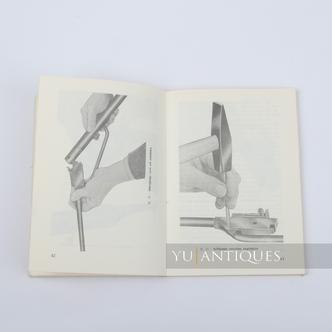 JNA YPA Yugoslav Peoples Army Manual Book For Air Rifle 4,5mm M81A Handling Etc