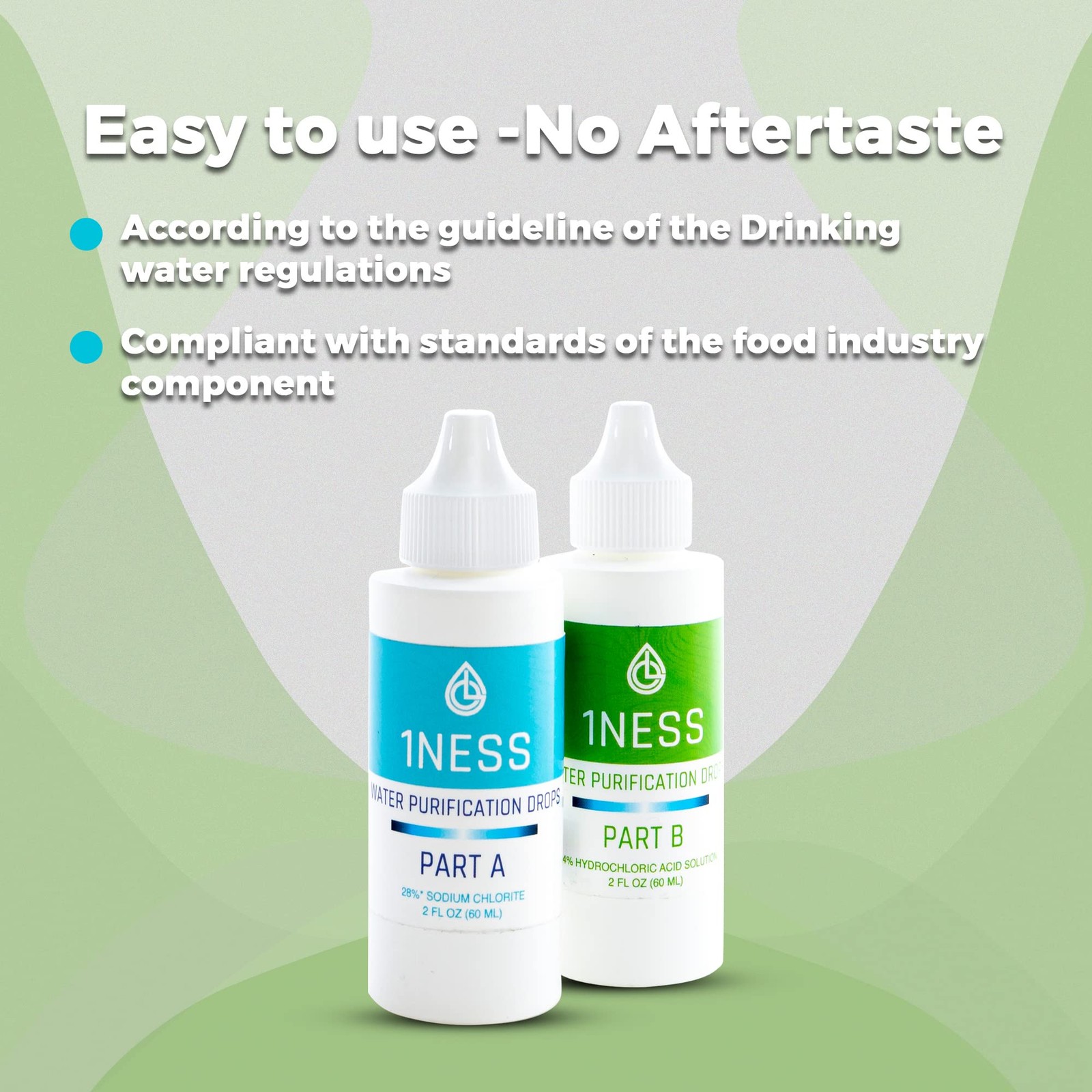 1ness Chlorine Dioxide Kit – Hydrochloric Acid 4% and 2 Fl Oz (Pack of 2)