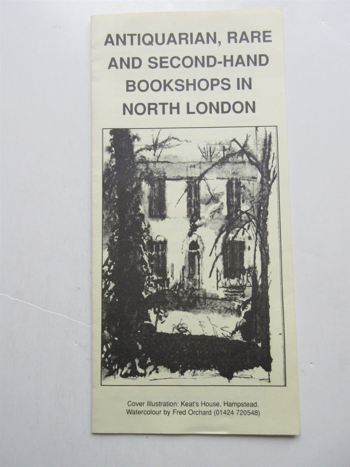 Antiquarian Rare & Second-Hand Bookshops in North London brochure pamphlet