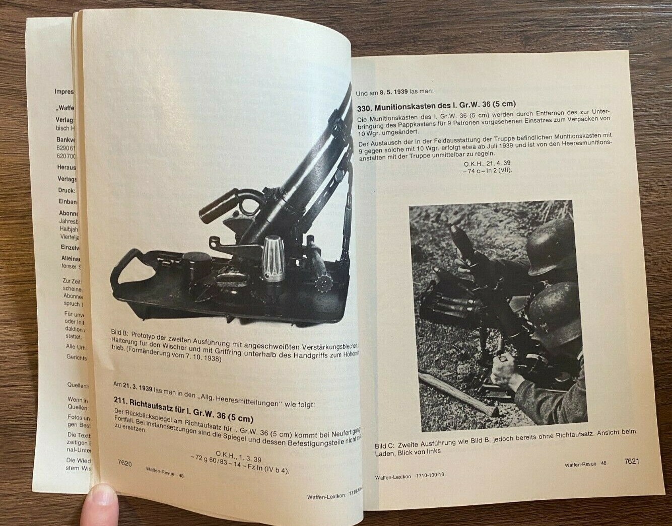 WAFFEN REVUE, Nr. 48 1983, Leichter Granatwerfer 36 5cm German Military Magazine