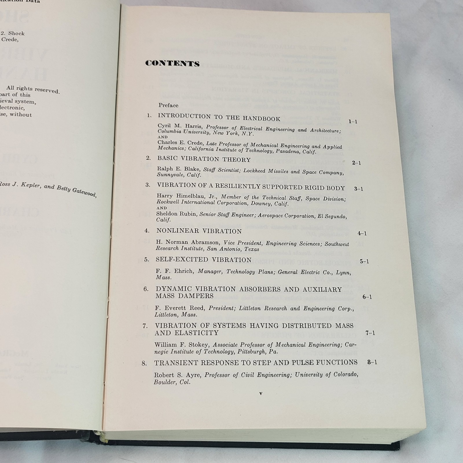 Shock and Vibration Handbook Harris & Crede 2nd Edition 1976 Engineering HC