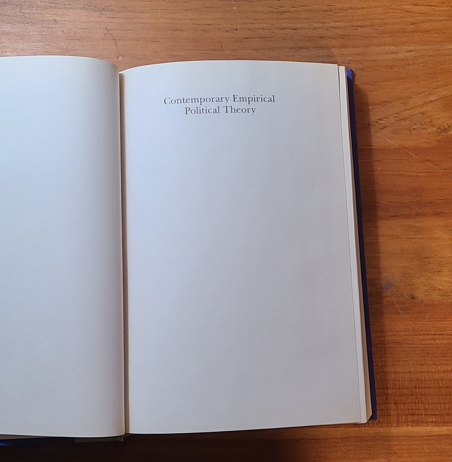 Contemporary Empirical Political Theory, Monroe