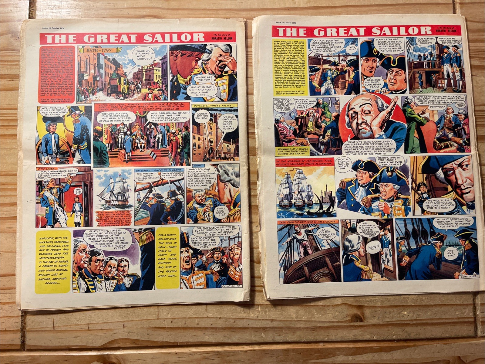 Eagle Comic X10 G to VG 1956 Vol 7 #40 to 49 Consecutive, Dan Dare