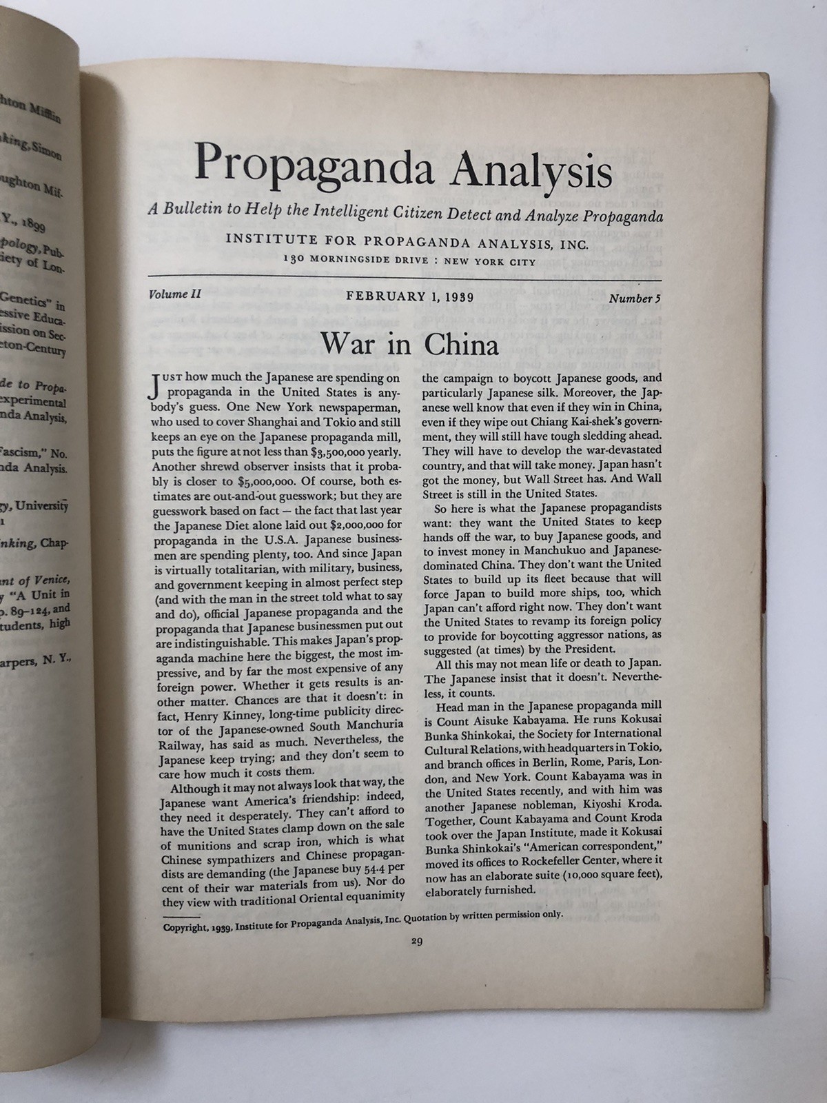Propaganda Analysis to Help the Intelligent Citizen Detect and Analyze Propagand