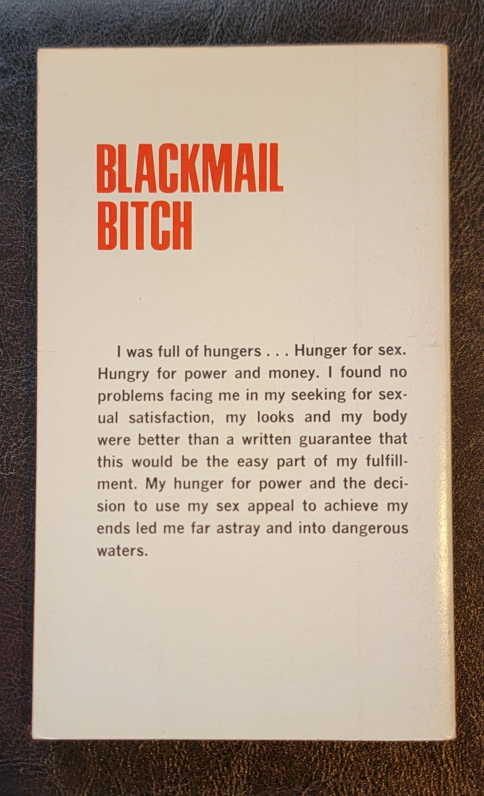Blackmail Bitch Ray Wilde PEC Book N161 PBO 1967 Doug Weaver GGA RARE WOW!