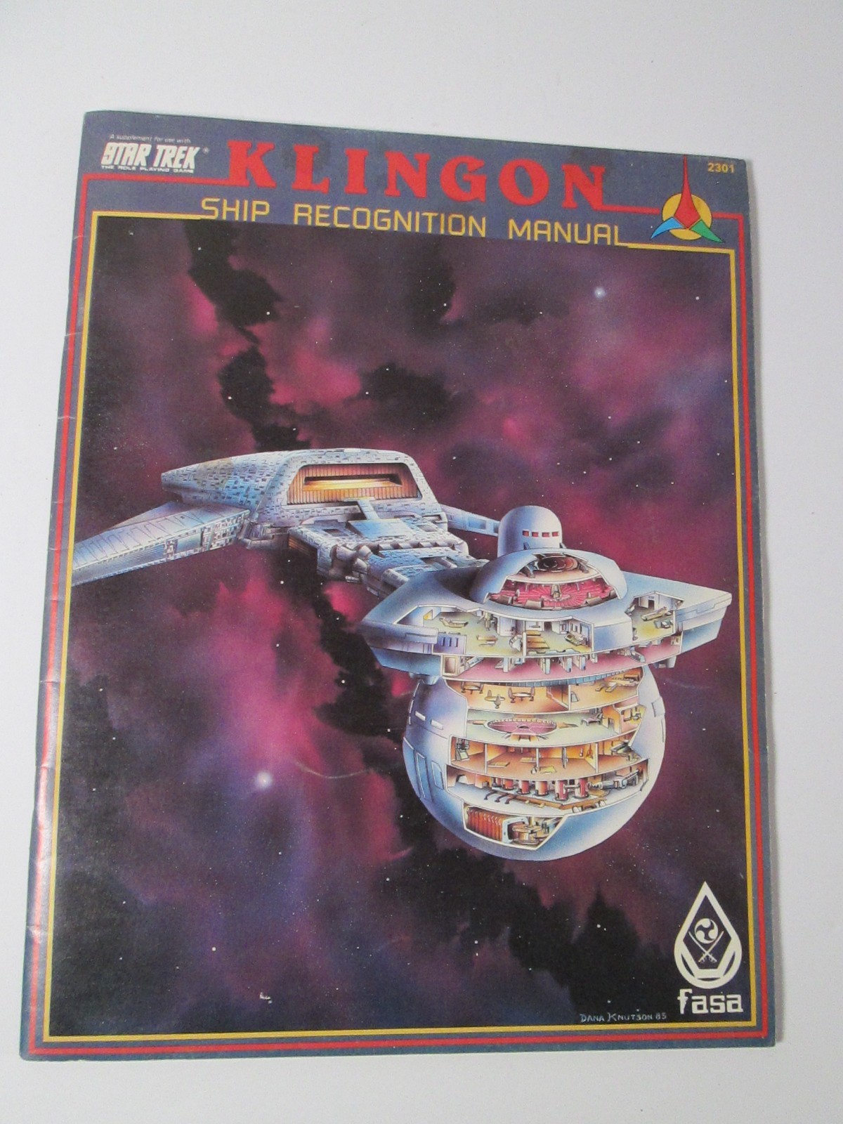 STAR TREK Klingon Ship Recognition Manual 1985 Book Imperial Navy RPG Fleet FASA
