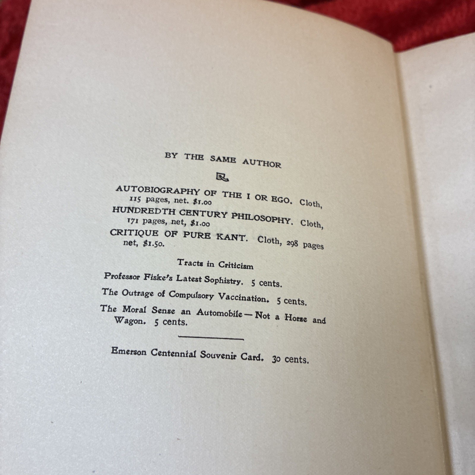 Critique of Pure Kant by Charles Kirkland Wheeler 1911 1st Scarce