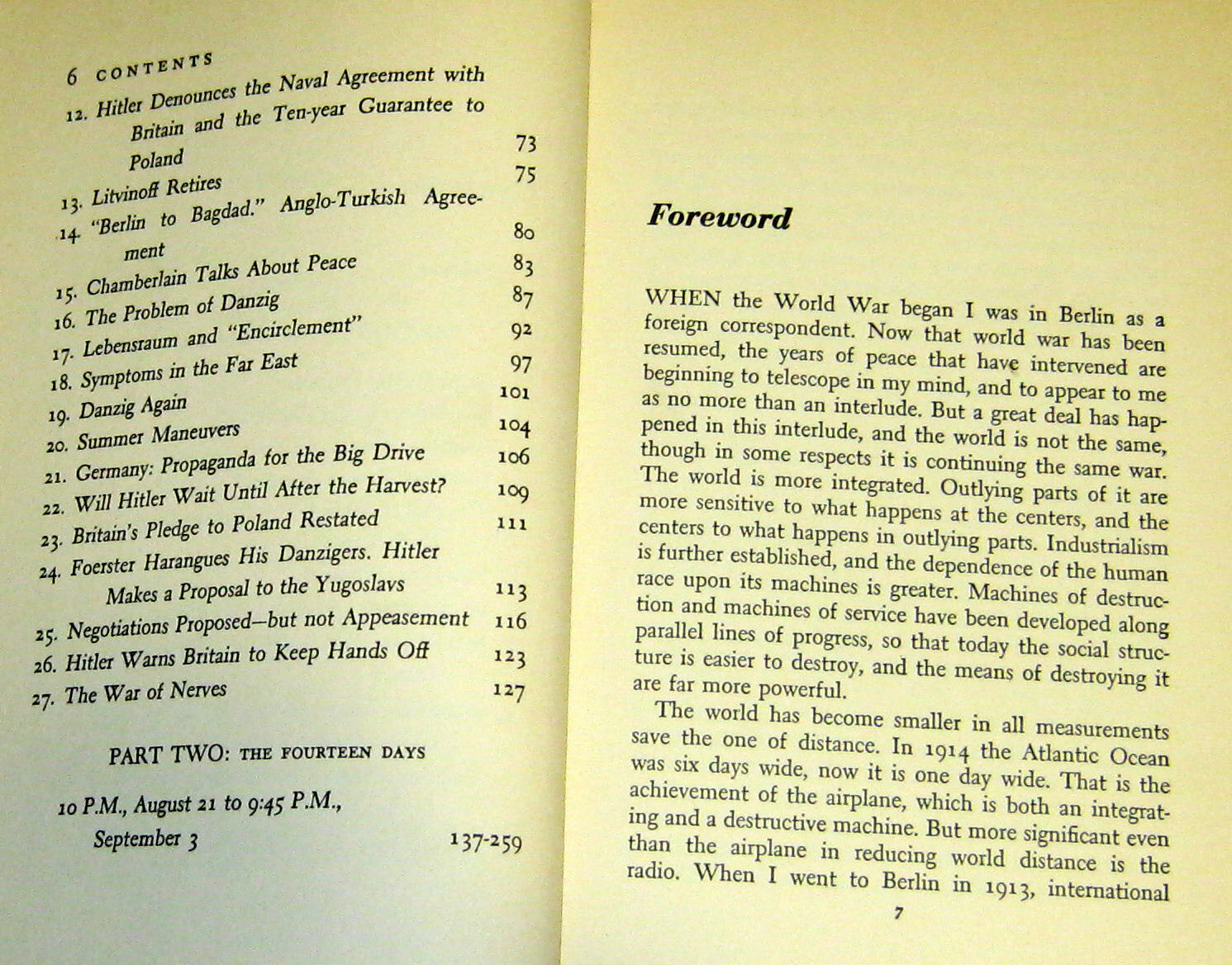 How War Came Raymond Gram Swing 1939 First Edition Hardcover 266 pages