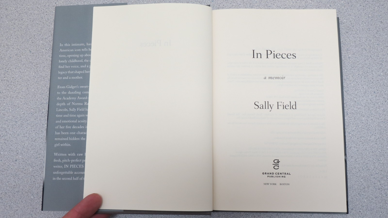 In Pieces Sally Field – SIGNED – Autograph Edition – hardcover – Nice Condition