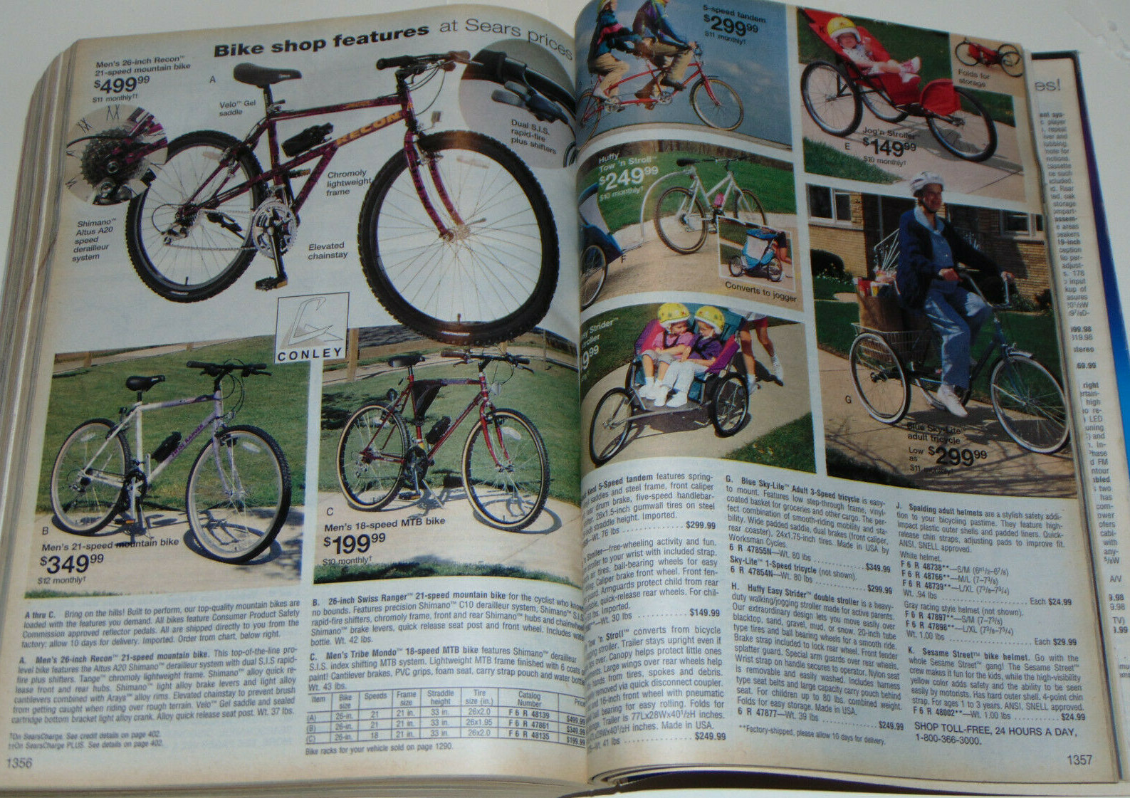 VINTAGE 1993 SEARS SPRING & SUMMER CATALOG! 1500 PAGES! CLOTHES/BIKES/TOOLS/++++