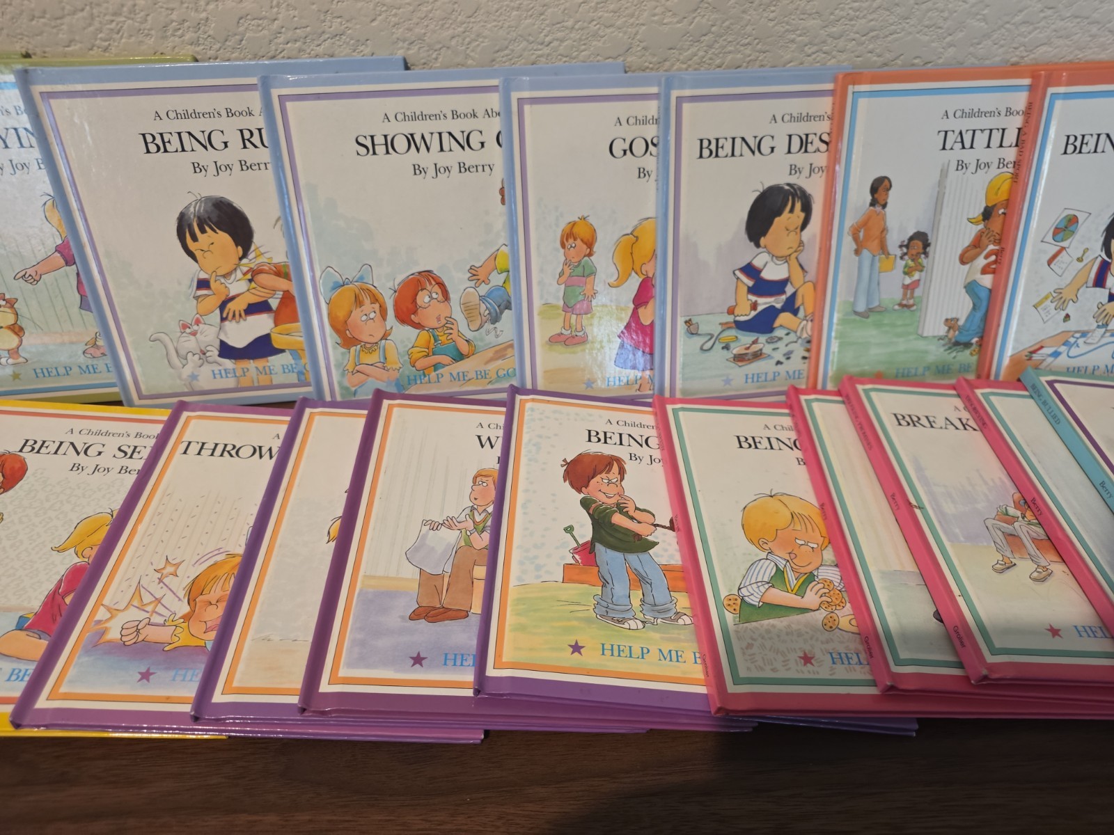 Lot of 25 HELP ME BE GOOD Series Set HC Books by Joy Berry Teaches Manners