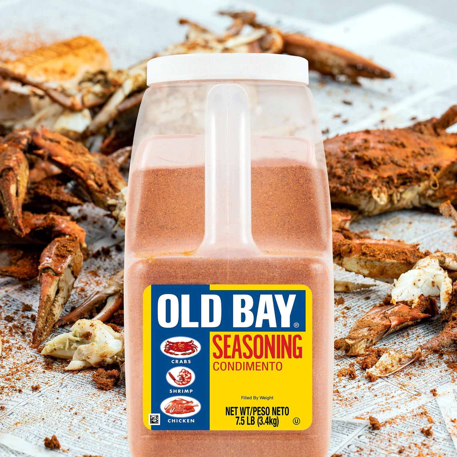 OLD BAY Seasoning, 7.5 lb – One 120 Ounce (Pack of 1), Seasoning Lbs
