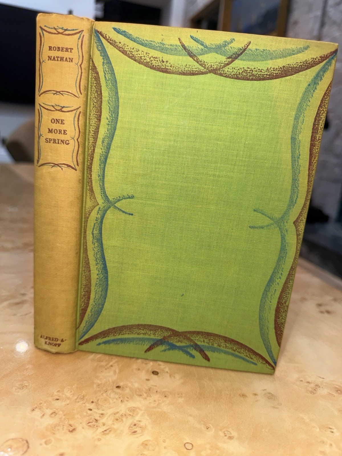 Robert Nathan One More Spring 1933 Alfred A. Knopf Third Printing Cloth HC